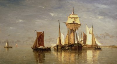 Calma sullo Schelda, 1867 da Paul Jean Clays